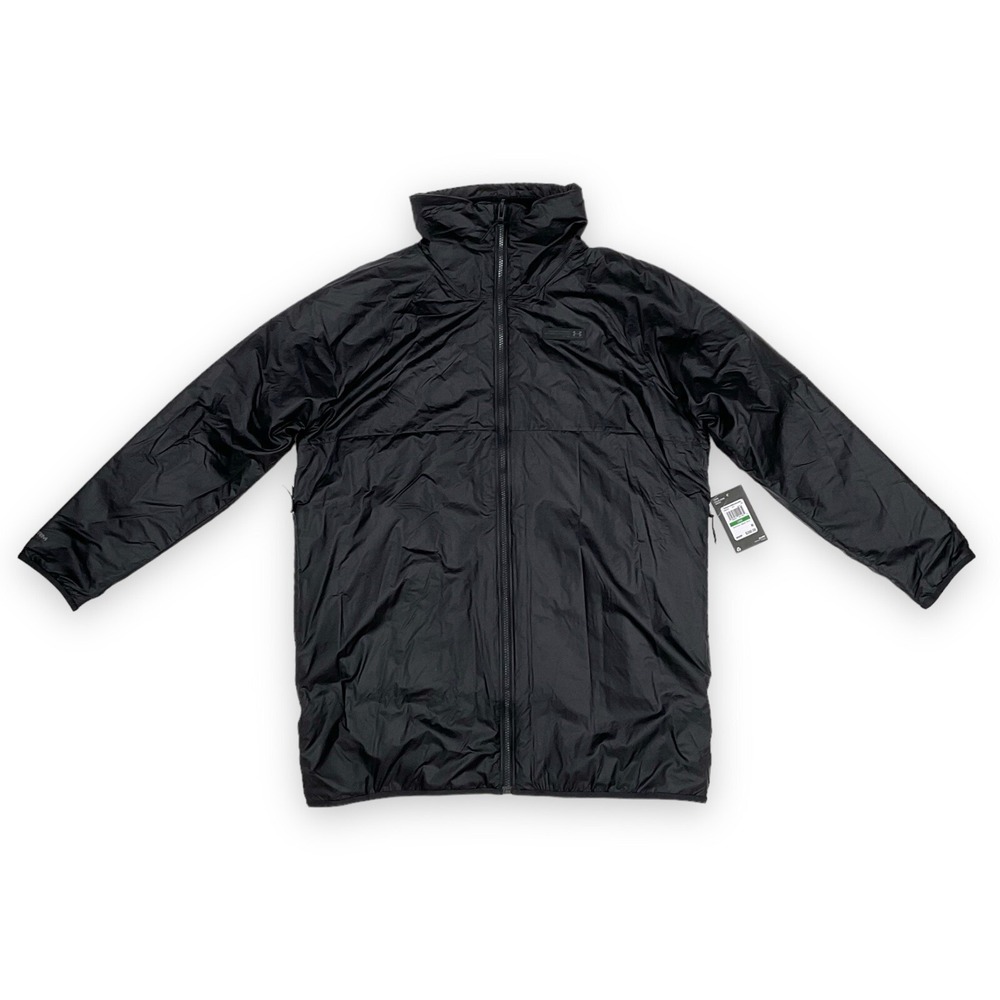 Under Armour Jacket Women Large Storm Black Reversible Impasse Parka NWT $200